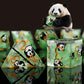 Haxtec Green Panda Sharp Edge Resin D&D Dice Set with Metal Case for Dungeons and Dragons Gift