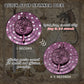 Spinner Dice 7-in-1 Metal DND Dice Set Fidget Spinner Dice Dragon Sword Novelty DND Gifts Purple