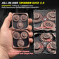 Haxtec Spinner Dice – Foldable 7-in-1 Metal Pocket RPG Set, Cooper