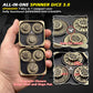 Haxtec Spinner Dice – Foldable 7-in-1 Metal Pocket RPG Set，Bronze