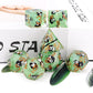 Haxtec Green Panda Sharp Edge Resin D&D Dice Set with Metal Case for Dungeons and Dragons Gift