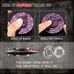 Spinner Dice 7-in-1 Metal DND Dice Set Fidget Spinner Dice Dragon Sword Novelty DND Gifts Purple