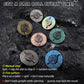 Spinner Dice 7-in-1 Metal DND Dice Set Fidget Spinner Dice Dragon Sword Novelty DND Gifts  Iron Red