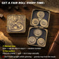 Haxtec Spinner Dice – Foldable 7-in-1 Metal Pocket RPG Set，Bronze
