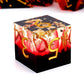 Haxtec Earth Landscape DND Sharp Edge Resin Dice Set Black White Copper Dice with Metal Case