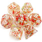 red dice, white dice, carp dice, dnd dice, rpg dice, polyhedral dice