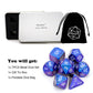 dnd dice,metal dice,rpg dice, blue dice,classic collection,