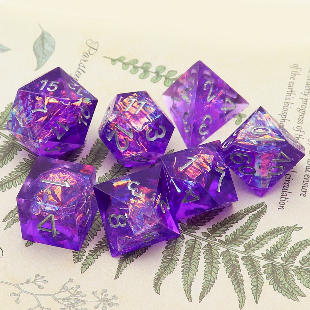 purple sharp dice