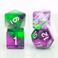 11PCS DND Dice Set Polyhedral D&D Dice for RPGs-Translucent Purple Green