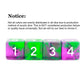 purple green rpg dice set of 11 piece