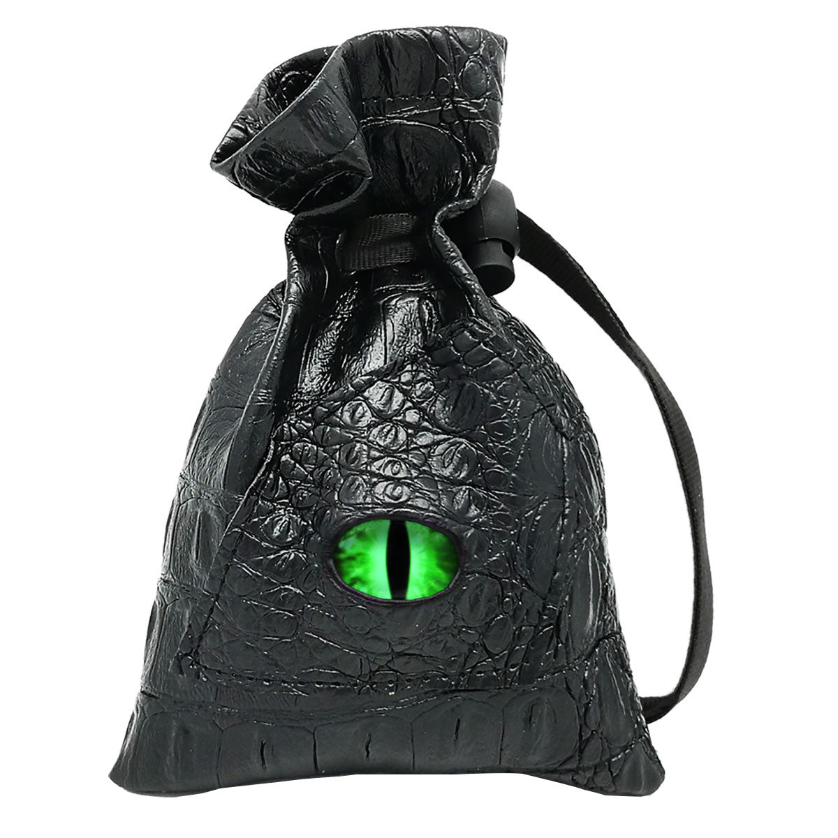 dice bag with green dragon eye