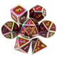 rainbow metal dice for dnd dice games