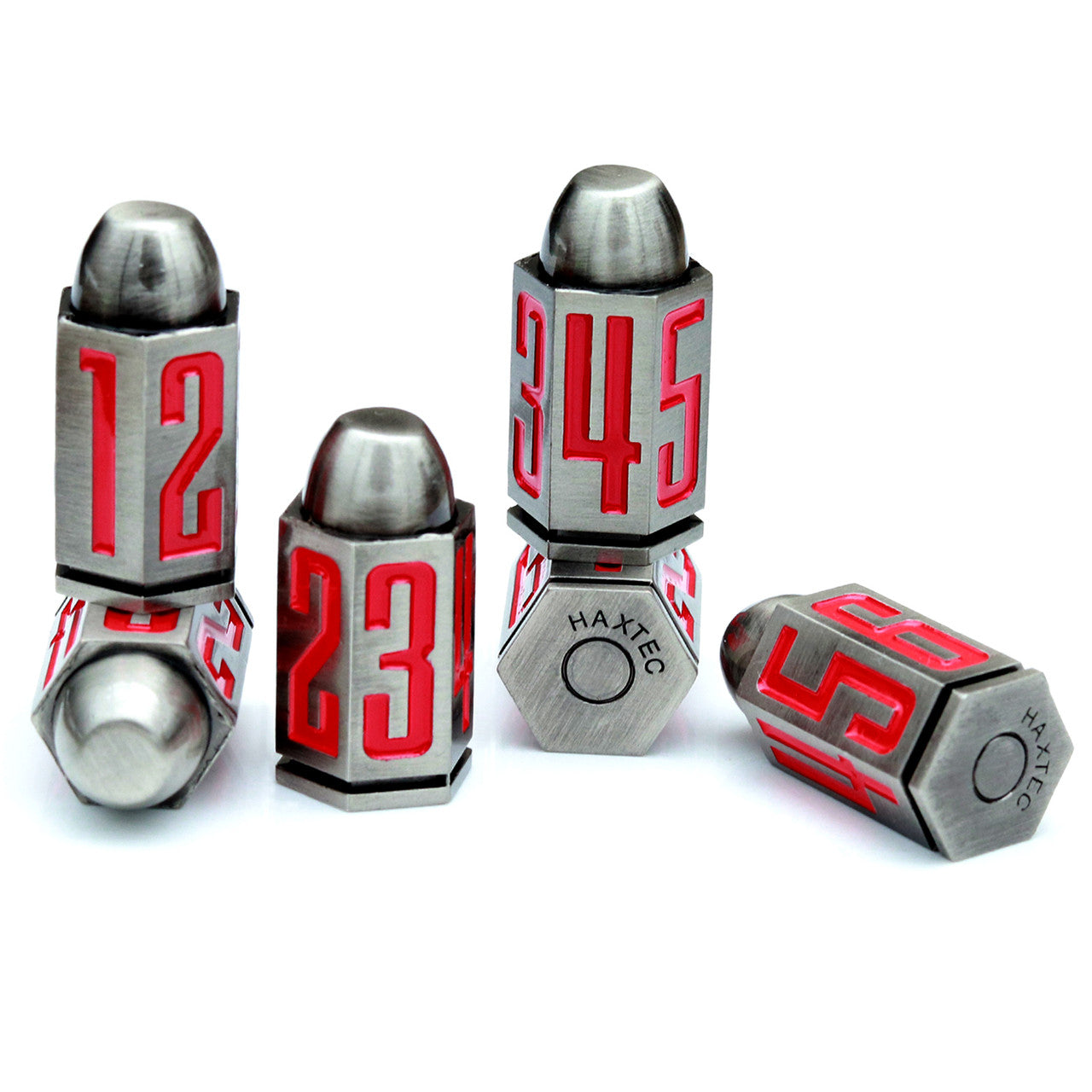 bullet dice metal dice set 6 sided dice by haxtec