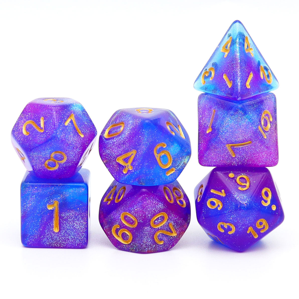 blue purple dnd dice