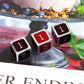 red black dice, silver metal dice, heat sensitive dice, color changing dice, haxtec dice