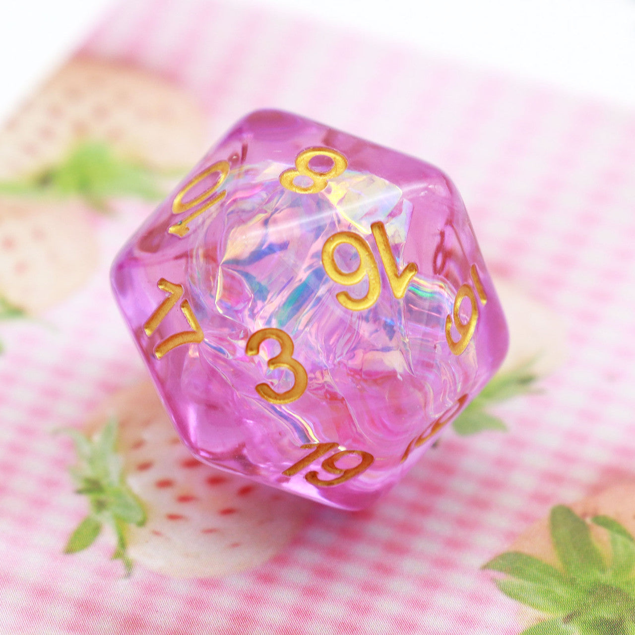 Iridescent dice, resin dice,purple dice