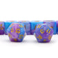 dnd dice, rpg dice, blue dice, dnd dice set,purple dice,v