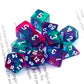 dnd dice,acrylic dice,rpg dice,purple dice,dnd dice set