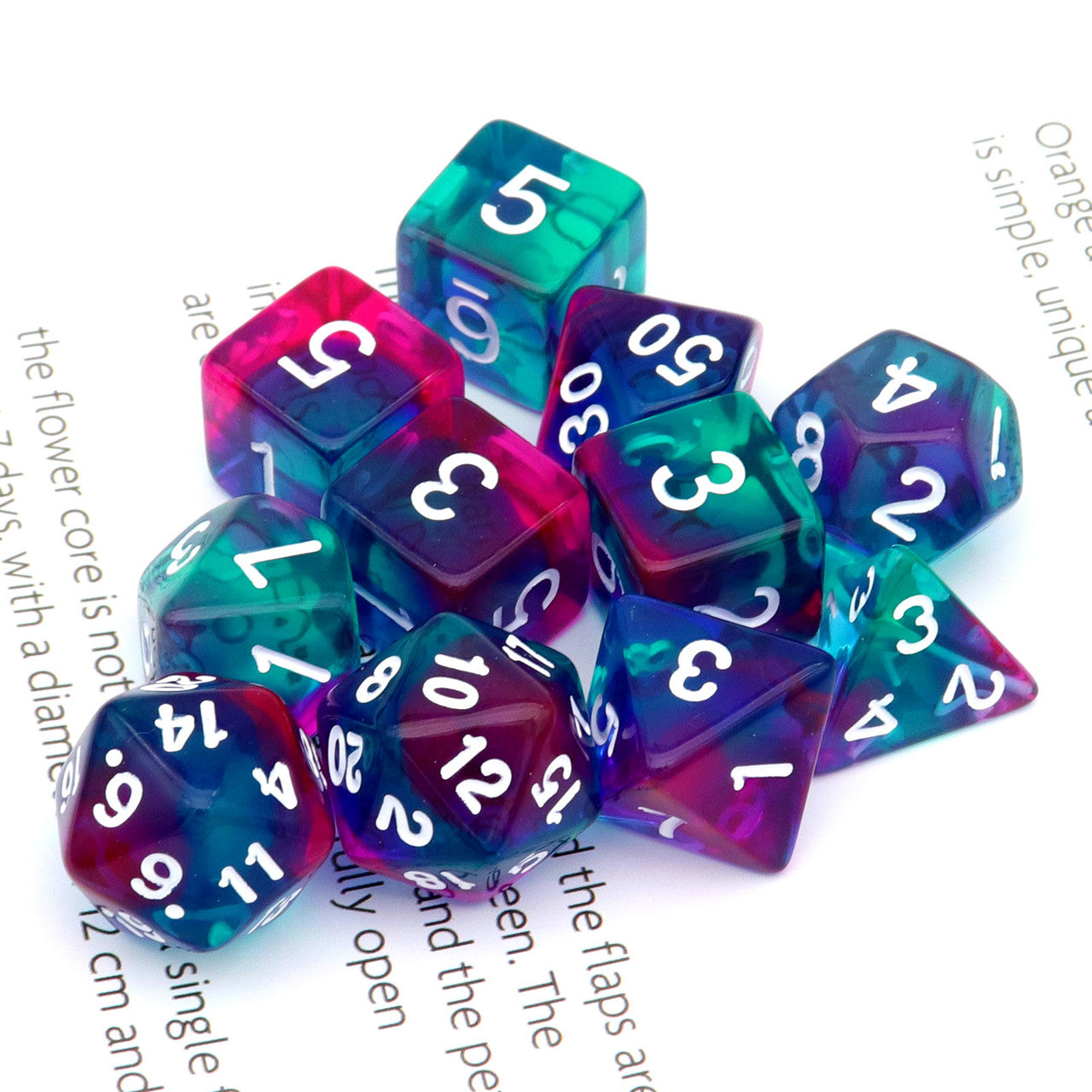 dnd dice,acrylic dice,rpg dice,purple dice,dnd dice set