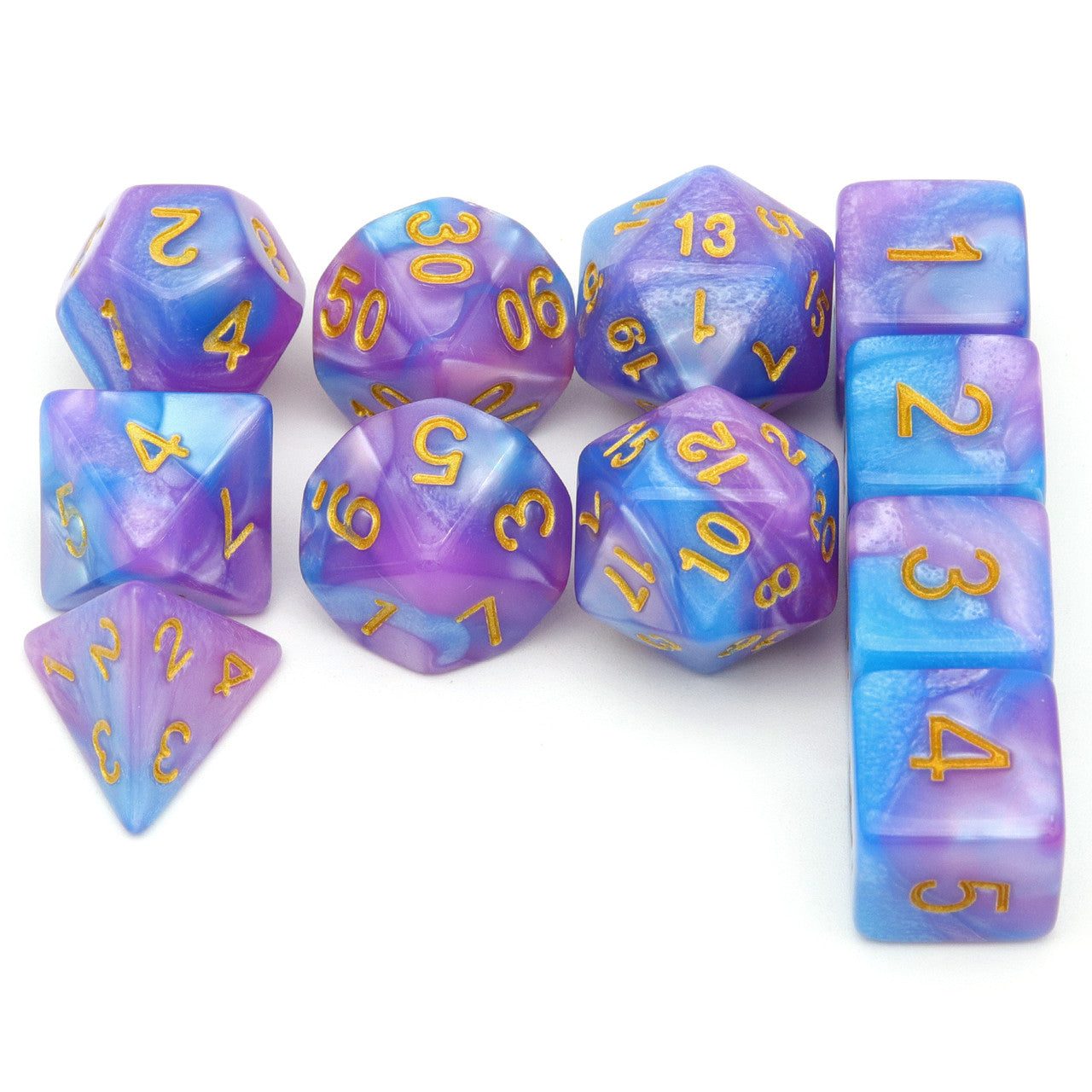 dnd dice, rpg dice, blue dice, dnd dice set,purple dice,