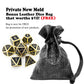 Haxtec metal dice set gold black with protect bag
