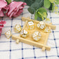 gold white metal dice, metal dnd dice, gold metal dice, white metal dice, white dice, gold dice, polyhedral dice white