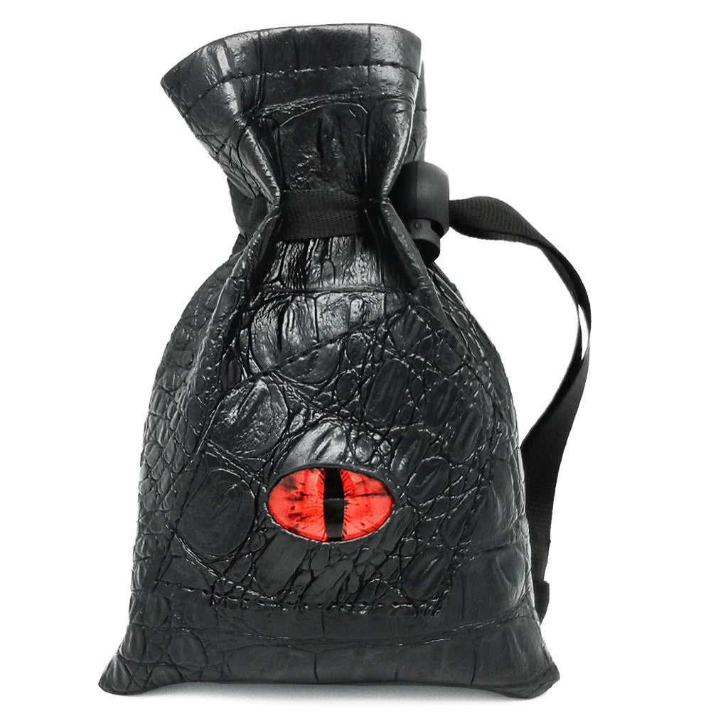 Haxtec PU leather dice bag with red dragon eye