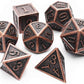 antique metal dice ancient blacksmith copper