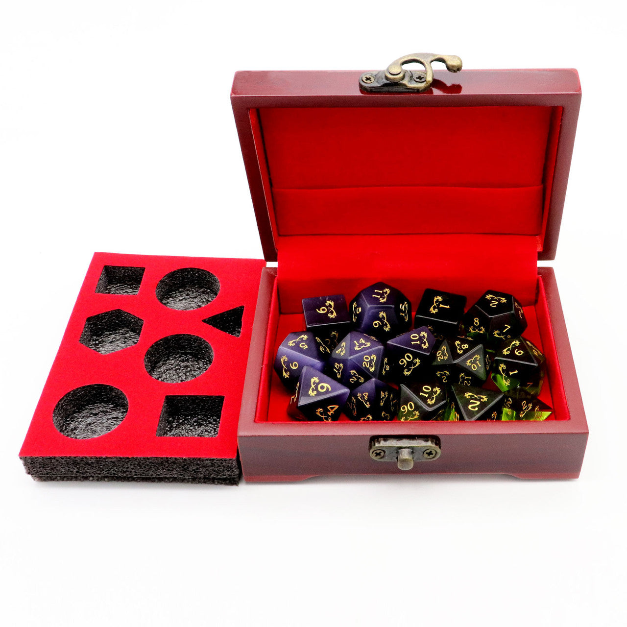 wood dice case, dice box, wooden dice case, wood box, dice case,
